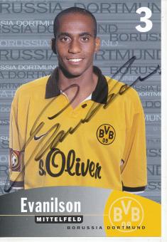 Evanilson   1999/2000  Borussia Dortmund Fußball Autogrammkarte original signiert 