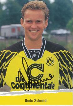 Bodo Schmidt  1994/1995  Borussia Dortmund Fußball Autogrammkarte original signiert 