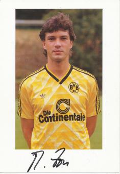 Michael Zorc    Borussia Dortmund Fußball Autogrammkarte original signiert 