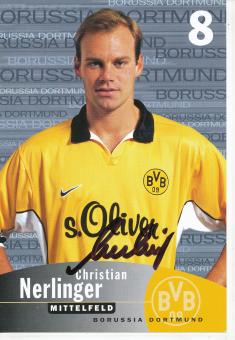 Christian Nerlinger   1999/2000  Borussia Dortmund Fußball Autogrammkarte original signiert 