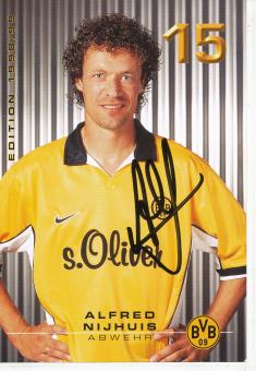 Alfred Nijhuis   1998/1999  Borussia Dortmund Fußball Autogrammkarte original signiert 