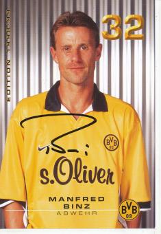 Manfred Binz   1998/1999  Borussia Dortmund Fußball Autogrammkarte original signiert 