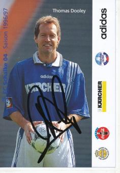 Thomas Dooley   1996/1997  FC Schalke 04  Fußball Autogrammkarte original signiert 