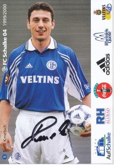 Sven Kmetsch  1999/2000  FC Schalke 04  Fußball Autogrammkarte original signiert 