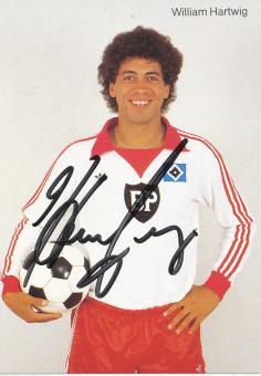 William Hartwig   1980/1981  Hamburger SV  Fußball Autogrammkarte original signiert 