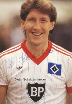 Dieter Schatzschneider  1983/1984   Hamburger SV  Fußball Autogrammkarte original signiert 