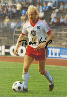 Lars Bastrup  1981/1982   Hamburger SV  Fußball Autogrammkarte original signiert 
