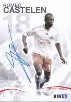 Romeo Castelen  2009/2010   Hamburger SV  Fußball Autogrammkarte original signiert 