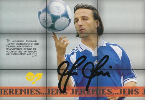 Jens Jeremies  Adidas  Fußball Autogrammkarte original signiert 