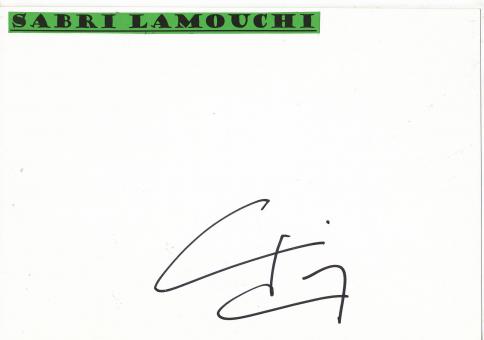 Sabri Lamouchi   Frankreich  Fußball Autogramm Karte  original signiert 
