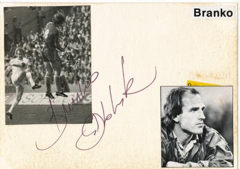 Branko Oblak  WM 1974  Jugoslawien  Fußball Autogramm Karte  original signiert 