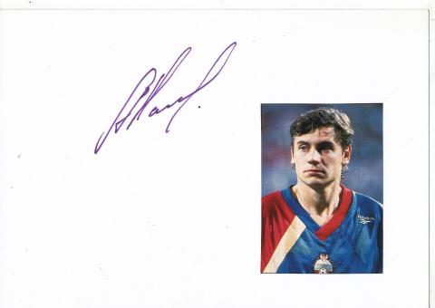 Andrei Kantschelskis  Rußland  Fußball Autogramm Karte  original signiert 
