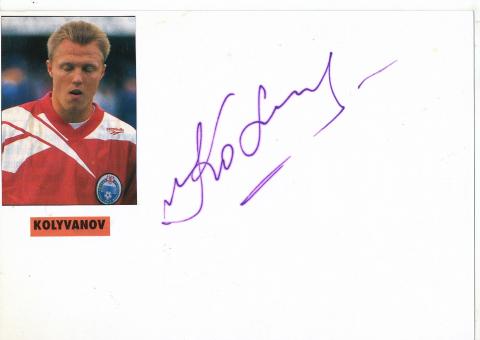 Igor Kolivanow  Rußland  Fußball Autogramm Karte  original signiert 