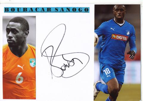 Boubacar Sanogo  Elfenbeinküste  Fußball Autogramm Karte  original signiert 