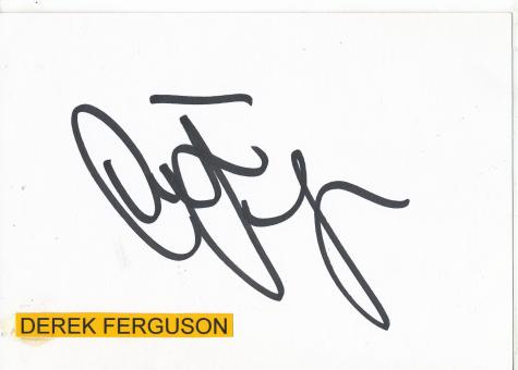 Derek Ferguson  Schottland  Fußball Autogramm Karte  original signiert 