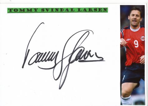 Tommy Svindal Larsen  Dänemark  Fußball Autogramm Karte  original signiert 