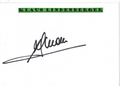 Klaus Lindenberger  Österreich  Fußball Autogramm Karte  original signiert 