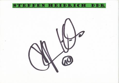 Steffen Heidrich   DDR  Fußball Autogramm Karte  original signiert 