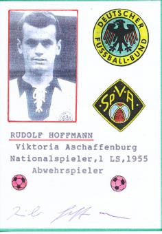 Rudolf Hoffmann   DFB  Fußball Autogramm Karte  original signiert 