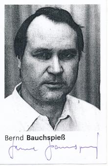 Bernd Bauchspieß   DDR  Fußball Autogramm Karte  original signiert 