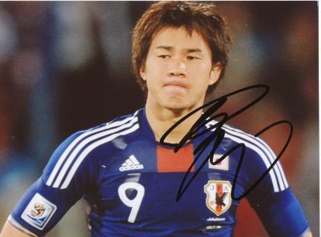 Shinji Okazaki  Japan  Fußball Autogramm 13 x 17 cm Foto original signiert 