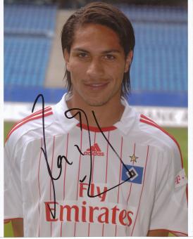 Paolo Guerrero  Hamburger SV  Fußball Autogramm  Foto original signiert 