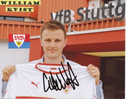 William Kvist  VFB Stuttgart  Fußball Autogramm  Foto original signiert 