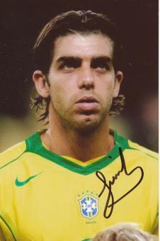 Juninho  Brasilien  Fußball Autogramm  Foto original signiert 