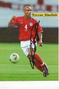 Trevor Sinclair   England   Fußball Autogramm  Foto original signiert 