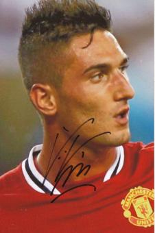 Federico Macheda  Manchester United   Fußball Autogramm  Foto original signiert 