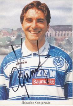 Slobodan Komljenovic  1997/1998  MSV Duisburg  Fußball Autogrammkarte original signiert 