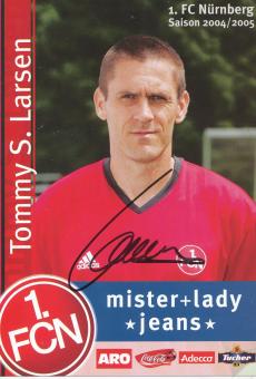 Tommy Svindal Larsen  2004/2005   FC Nürnberg  Fußball Autogrammkarte original signiert 