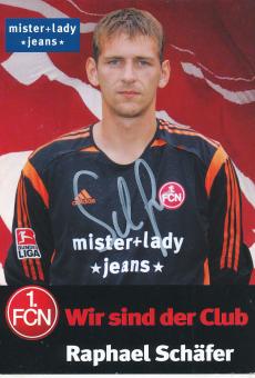 Raphael Schäfer  2005/2006  FC Nürnberg  Fußball Autogrammkarte original signiert 