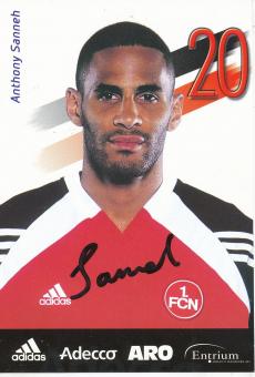 Anthony Sanneh  FC Nürnberg  Fußball Autogrammkarte original signiert 