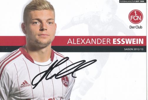 Alexander Esswein  2012/2013   FC Nürnberg  Fußball Autogrammkarte original signiert 