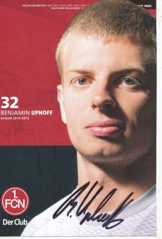 Benjamin Uphoff   2014/2015   FC Nürnberg  Fußball Autogrammkarte original signiert 