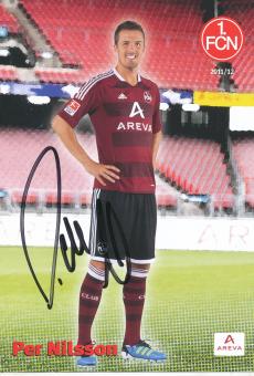 Per Nilsson   2011/2012   FC Nürnberg  Fußball Autogrammkarte original signiert 