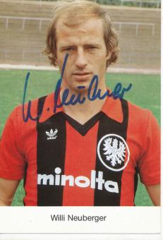 Willi Neuberger   Eintracht Frankfurt  Fußball Autogrammkarte original signiert 