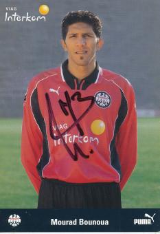 Mourad Bounoua  1998/1999   Eintracht Frankfurt  Fußball Autogrammkarte original signiert 