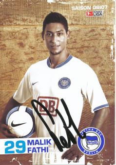 Malik Fathi  2006/2007  Hertha BSC Berlin  Fußball Autogrammkarte original signiert 