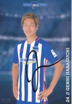 Genki Haraguchi  2015/2016  Hertha BSC Berlin  Fußball Autogrammkarte original signiert 