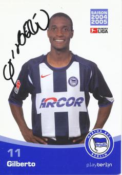 Gilberto   2004/2005  Hertha BSC Berlin  Fußball Autogrammkarte original signiert 