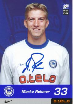 Marko Rehmer   2000/2001  Hertha BSC Berlin  Fußball Autogrammkarte original signiert 