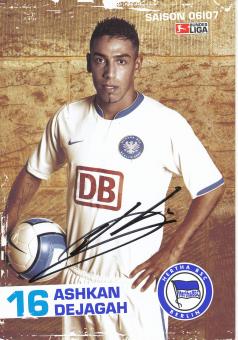 Ashkan Dejagah  2006/2007  Hertha BSC Berlin  Fußball Autogrammkarte original signiert 