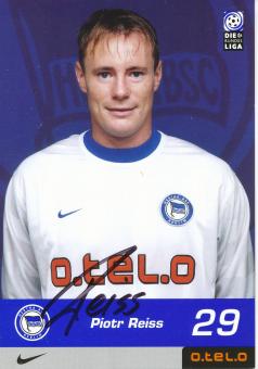 Piotr Reiss  2000/2001  Hertha BSC Berlin  Fußball Autogrammkarte original signiert 