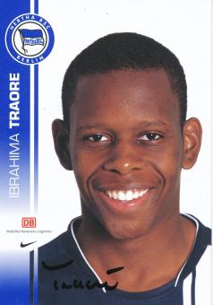 Ibrahima Traore  2007/2008  Hertha BSC Berlin  Fußball Autogrammkarte original signiert 
