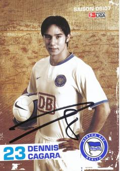 Dennis Cagara  2006/2007  Hertha BSC Berlin  Fußball Autogrammkarte original signiert 
