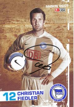 Christian Fiedler  2006/2007  Hertha BSC Berlin  Fußball Autogrammkarte original signiert 
