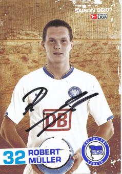 Robert Müller  2006/2007  Hertha BSC Berlin  Fußball Autogrammkarte original signiert 