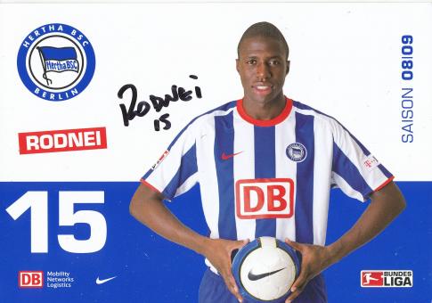 Rodnei  2008/2009  Hertha BSC Berlin  Fußball Autogrammkarte original signiert 